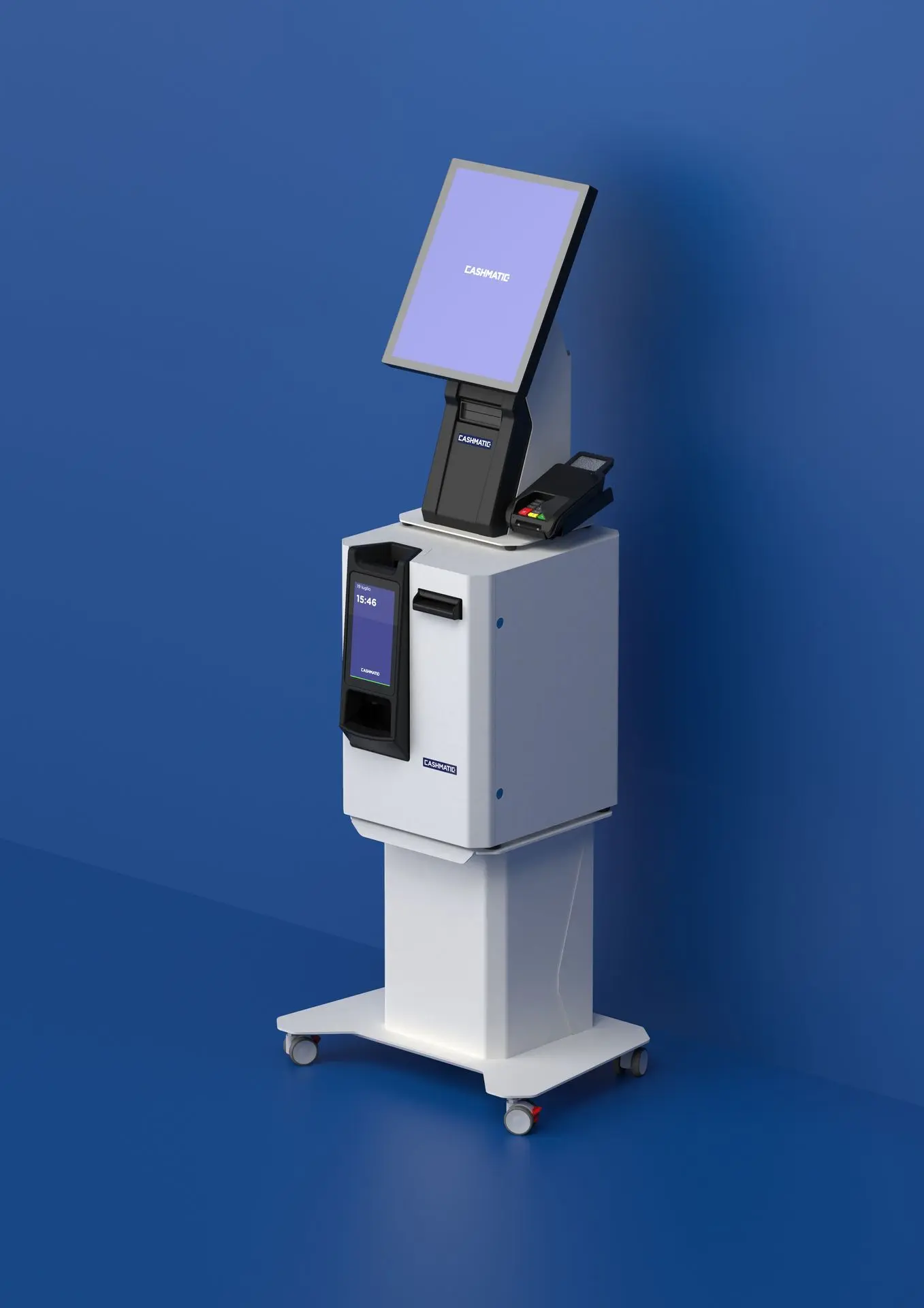 Plustech rivenditore autorizzato liguria Plustech totem con integrata cassa automatica cashmatic