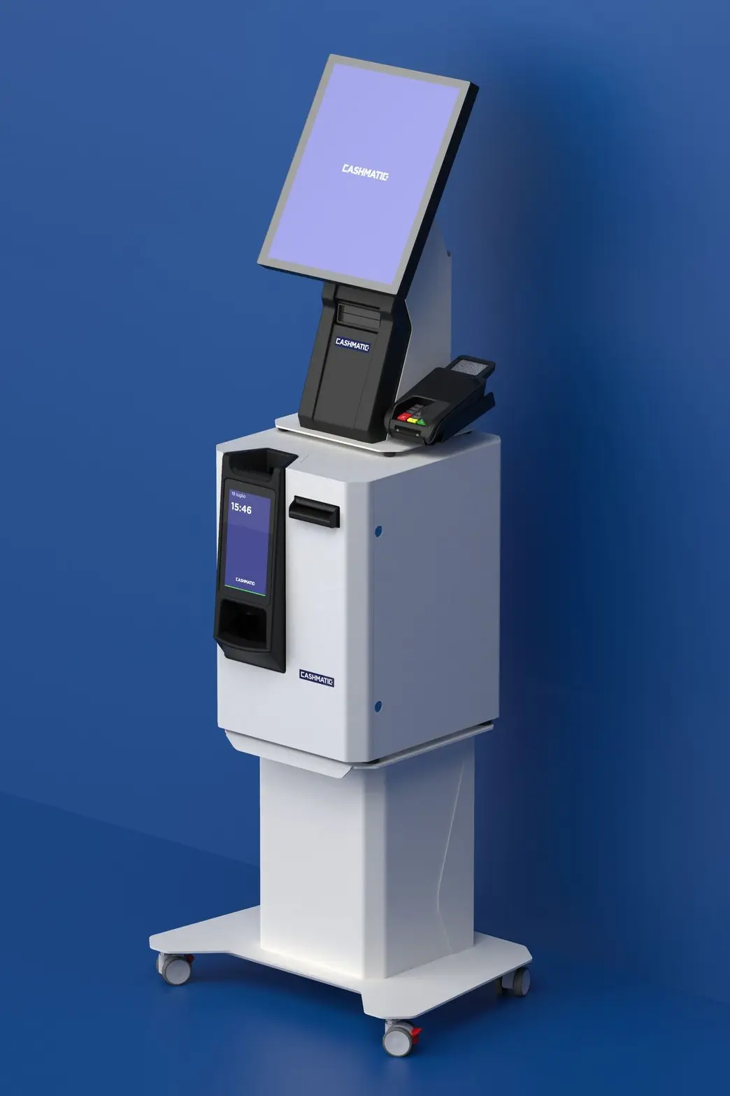 Plustechrivenditore autorizzato liguria cashmatic per casse automatiche e totem kiosk self-order Plustech cassa automatica con totem e pos per la gestione degli ordini e pagamenti