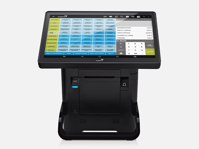 Plustech rivenditore certificato wypos Plustech sistema di cassa 1300 colore nero