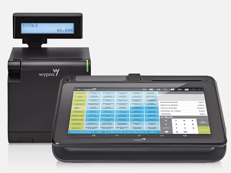 Plustech rivenditore certificato wypos Plustech wycash600 piccola e compatta